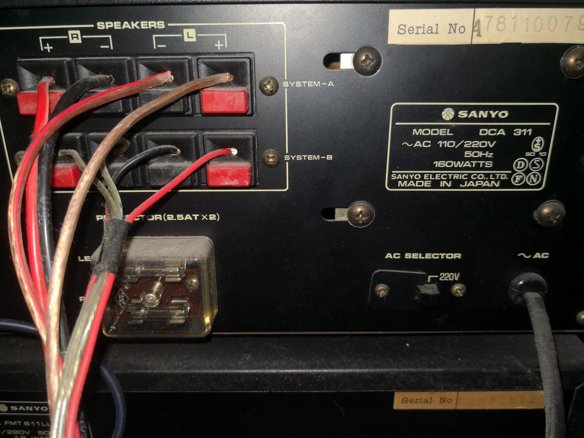 Wieża Sanyo Expert vintage hi-fi wzmacniacz tuner