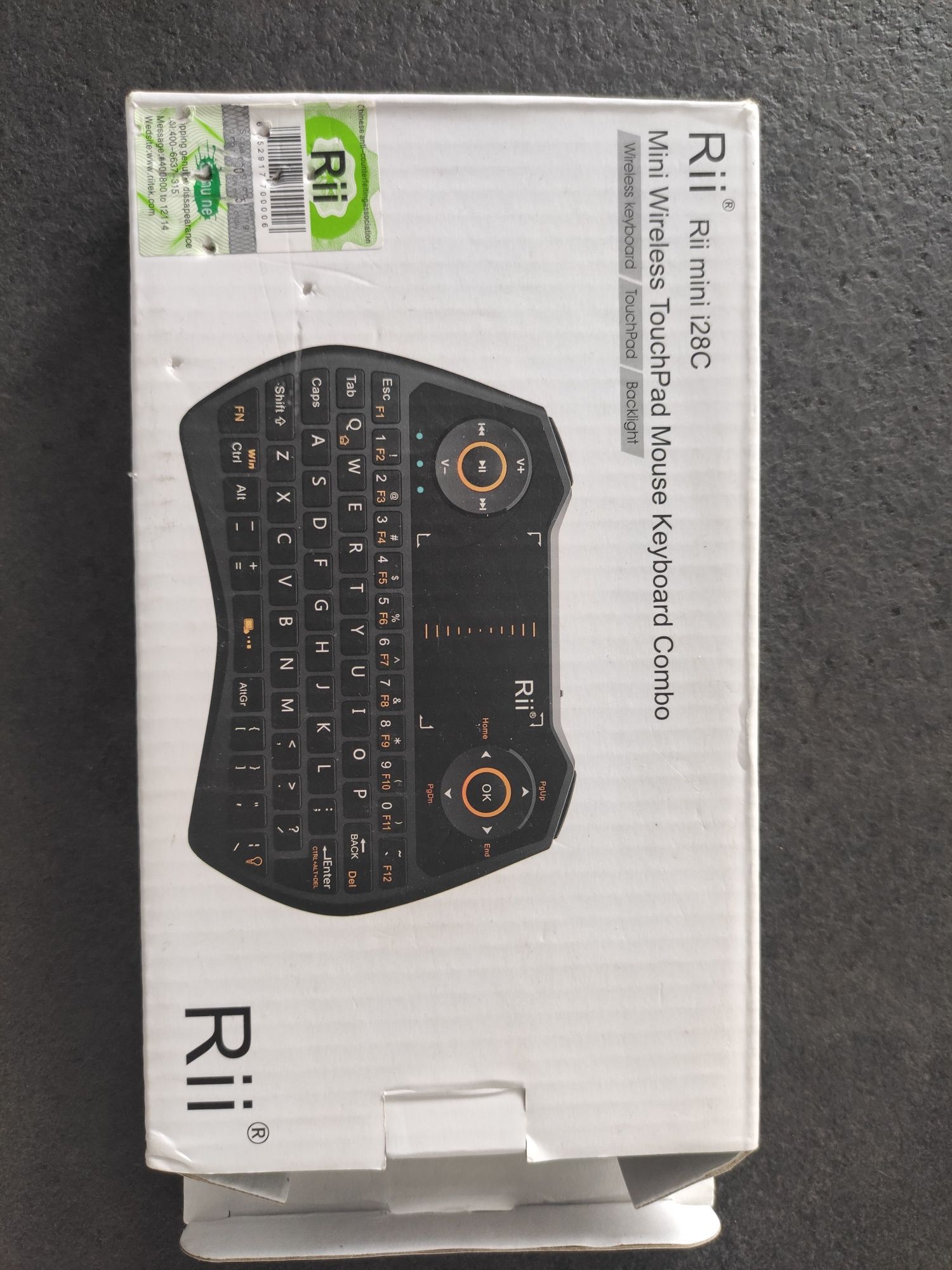 Klawiatura mysz Rii mini i28c touchpad mouse keyboard combo