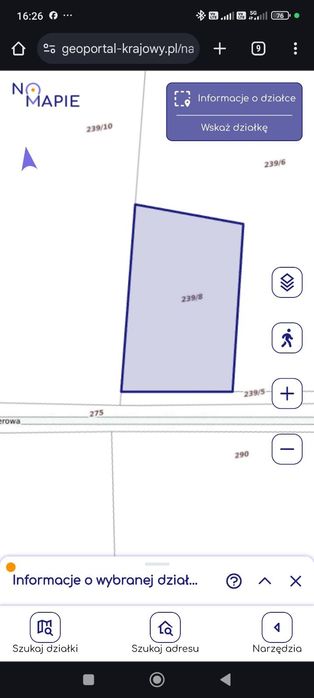 Działka budowlana 1188 m2 Chocianów spacerowa