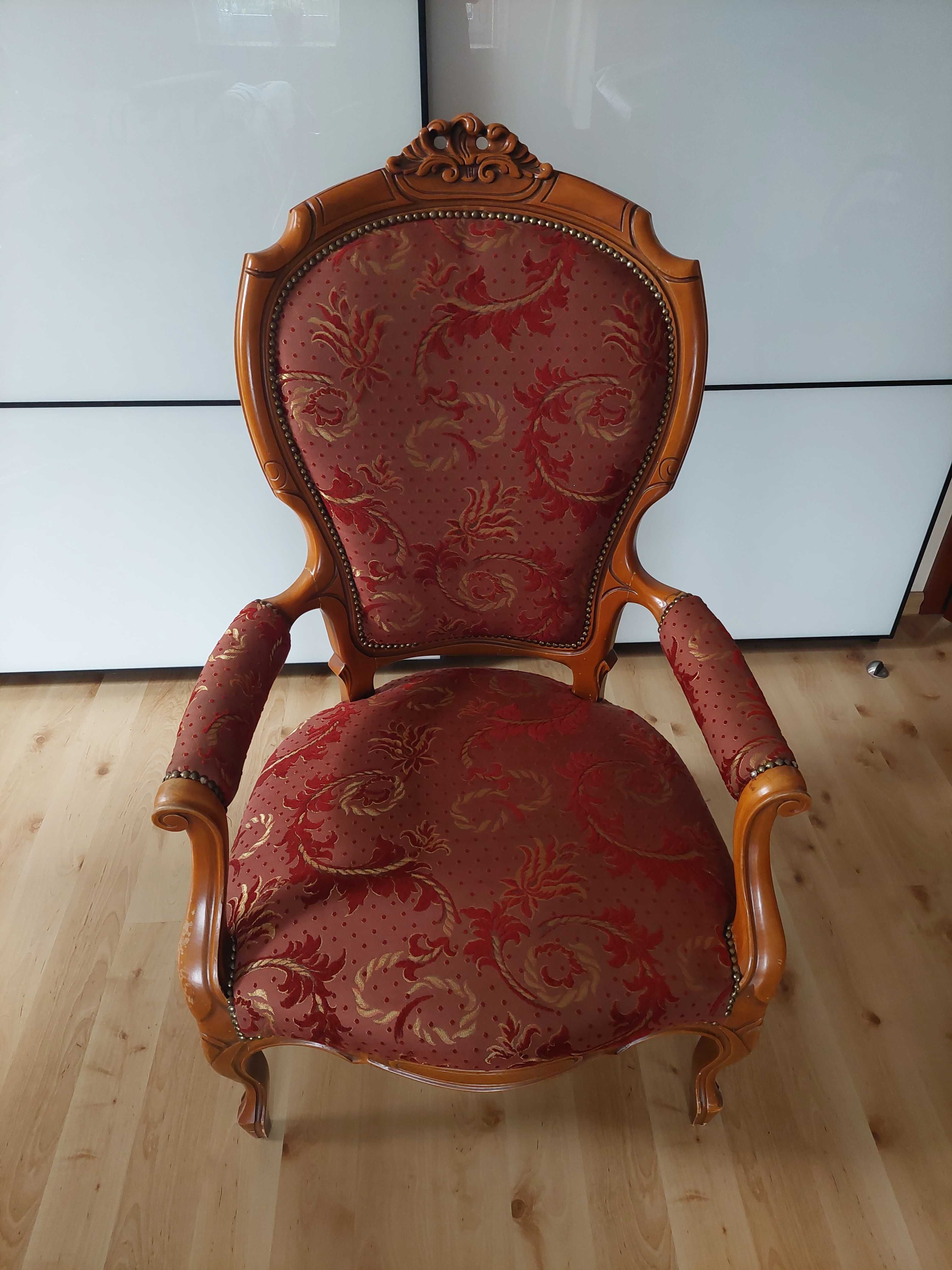 Fotel duży zabytkowy Ludwikowski
