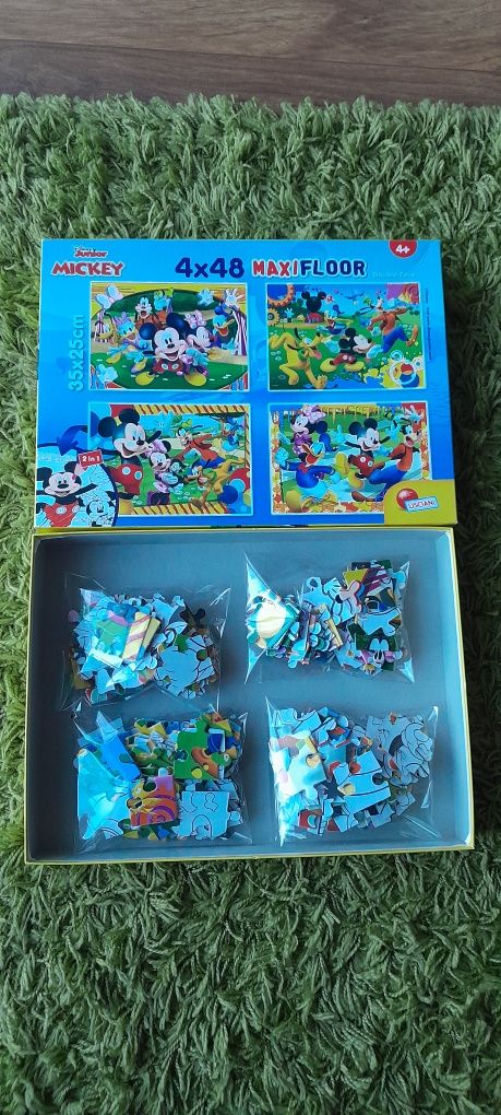 Puzzle Myszka Miki Maxi Floor 4x48 jak nowe