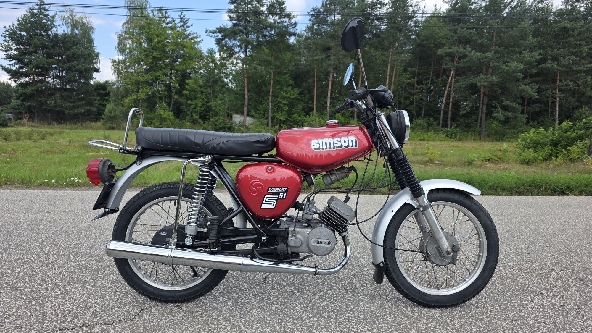 Simson s51 4 biegowy 87r zarejestrowany w Polsce Transport ladny  s51