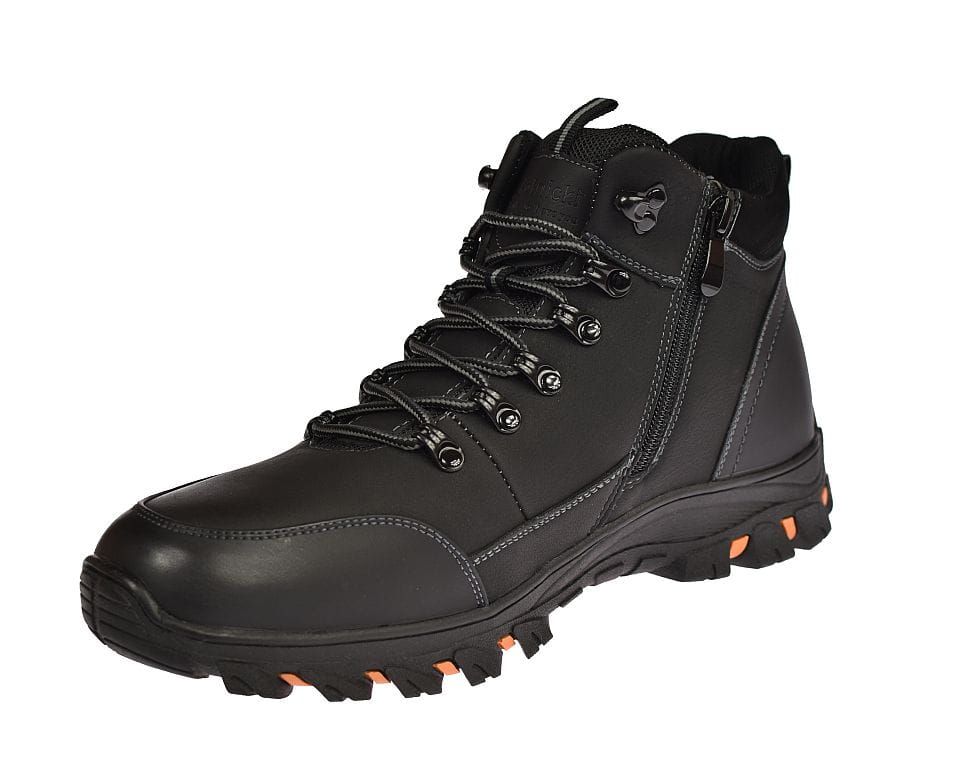 Buty trekkingowe trapery męskie na suwak wysokie 0729 bk roz. 43