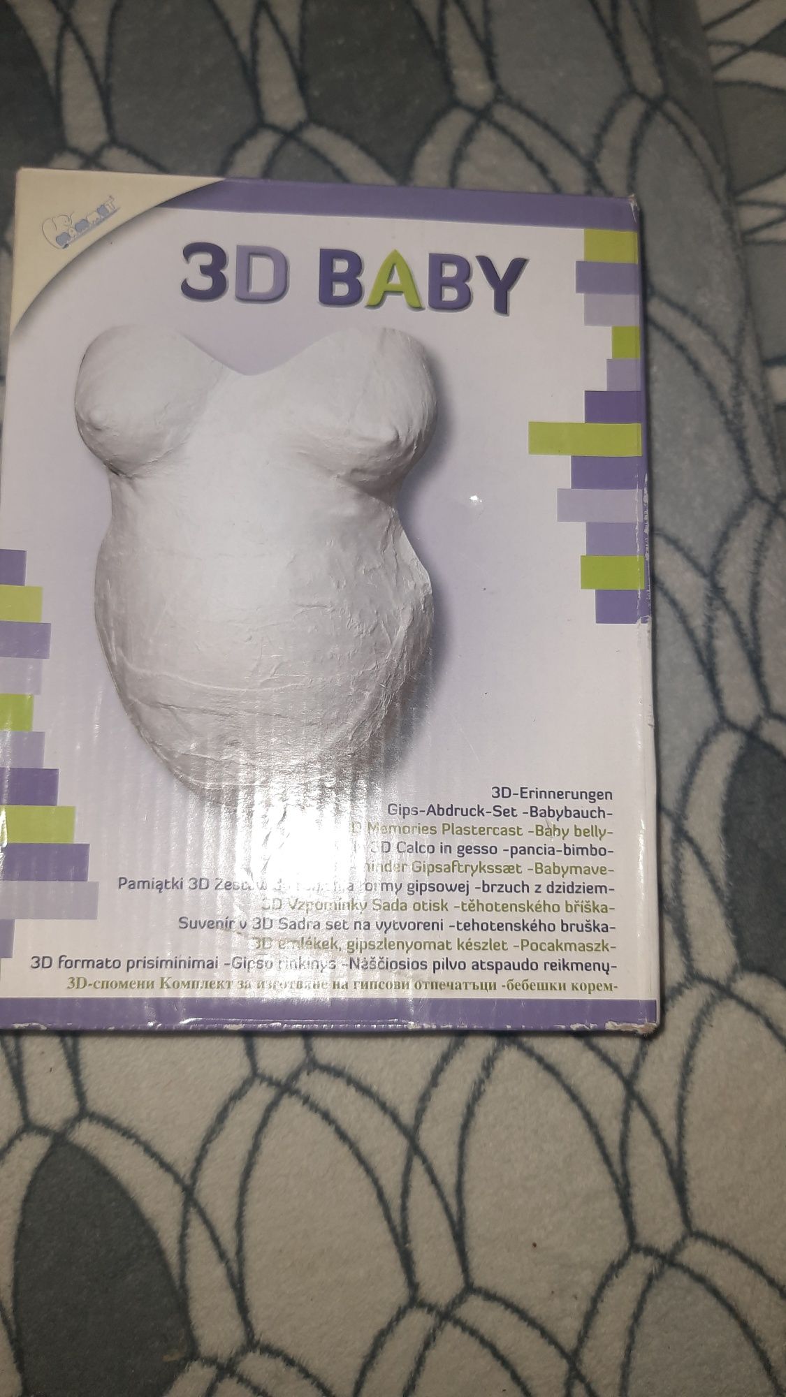 Baby 3d forma gipsowa do brzucha ciaza