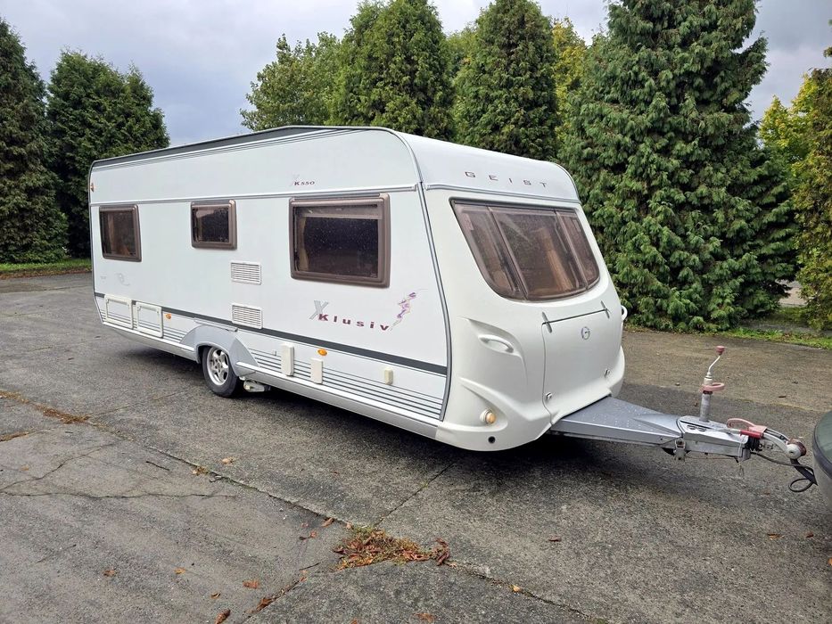 LMC Geist Xklusiv K550  Łazienka Łóżko małżeńskie Alde Mover ŁADNA przyczepa kempingowa