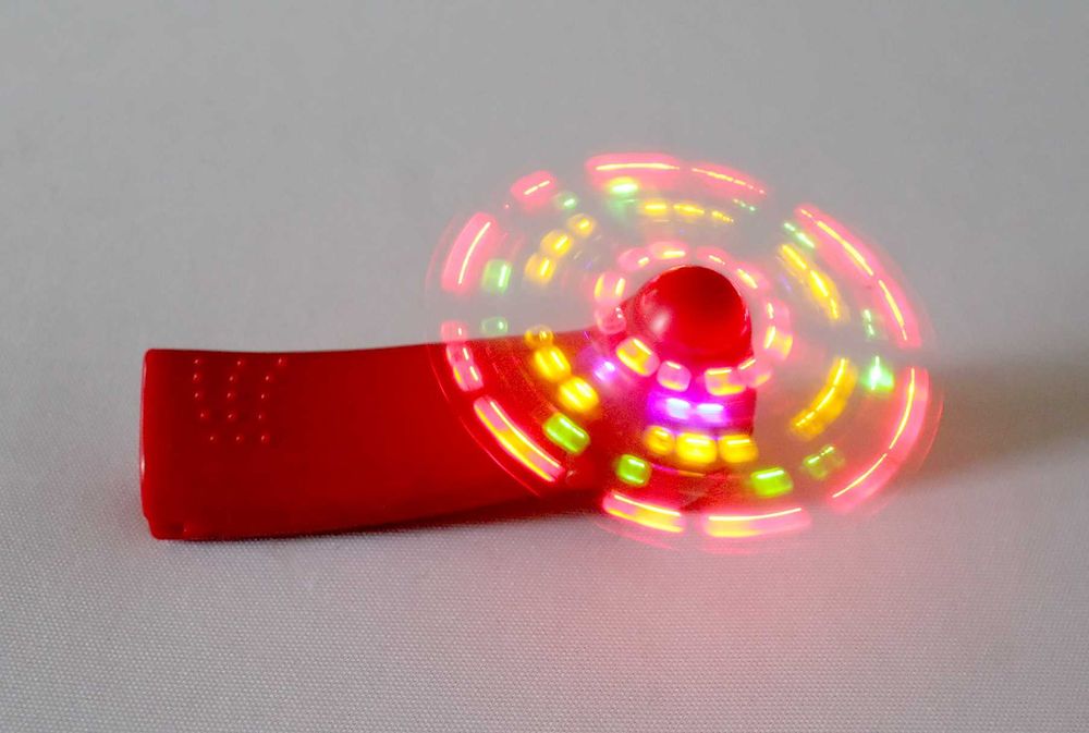 Міні світлодіодний ручний вентилятор, портативний