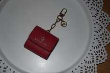 Czerwony portfelik etui Michael Kors mini