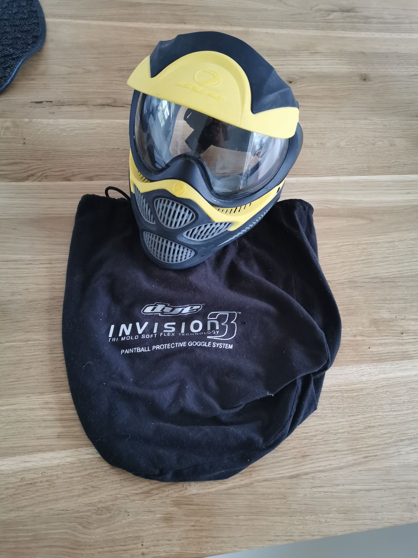 Maska dye invision 3, i3 yellow paintball