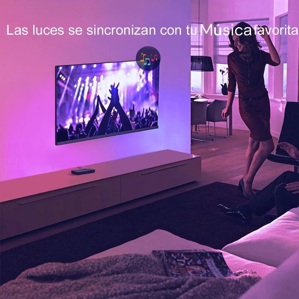 SANSUN Taśma świetlna LED SMART zestaw, USB, z pilotem, dlugosc 3m