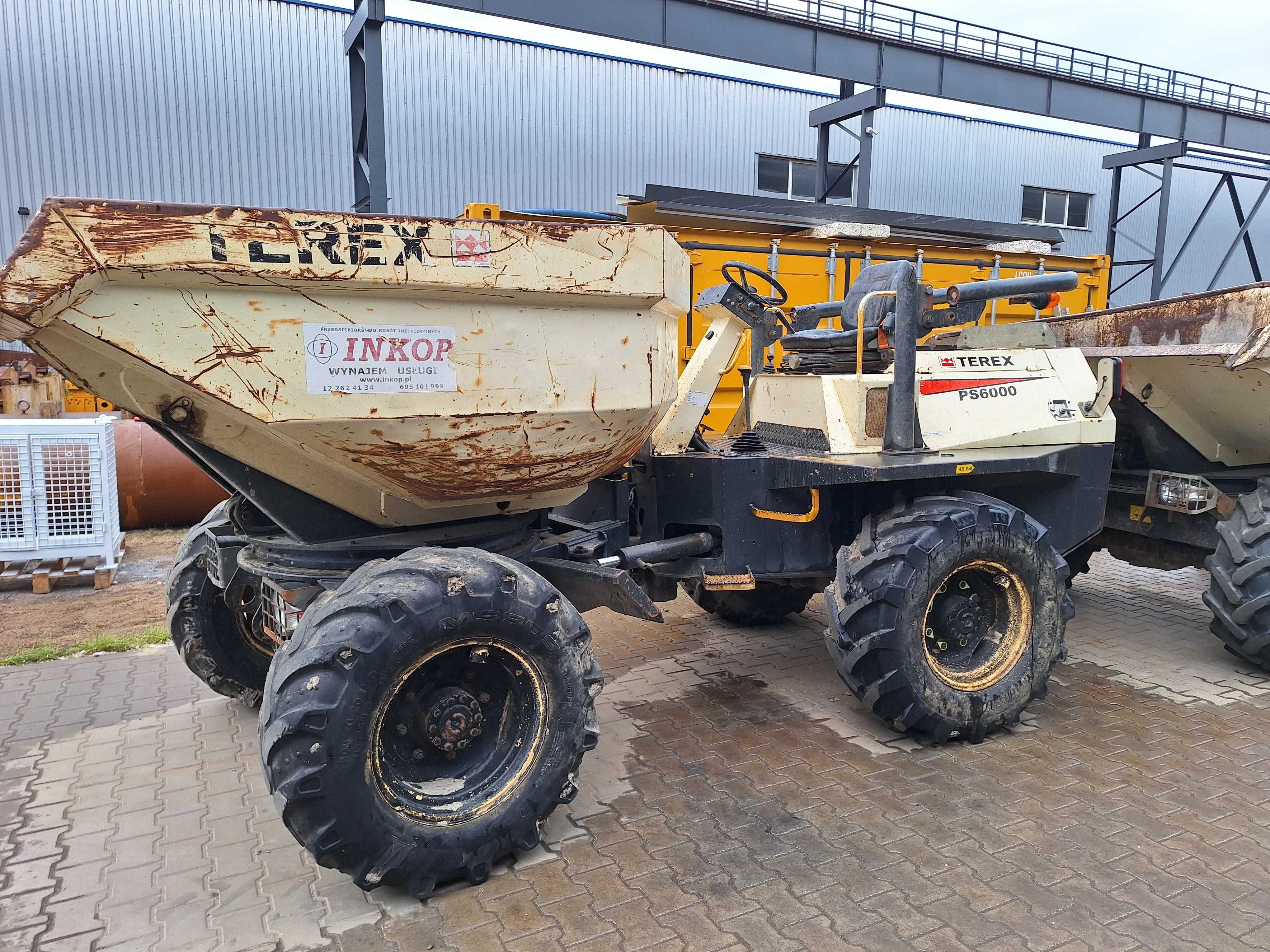 Wozidło budowlane 6T obrotowe Terex TA6s wynajem