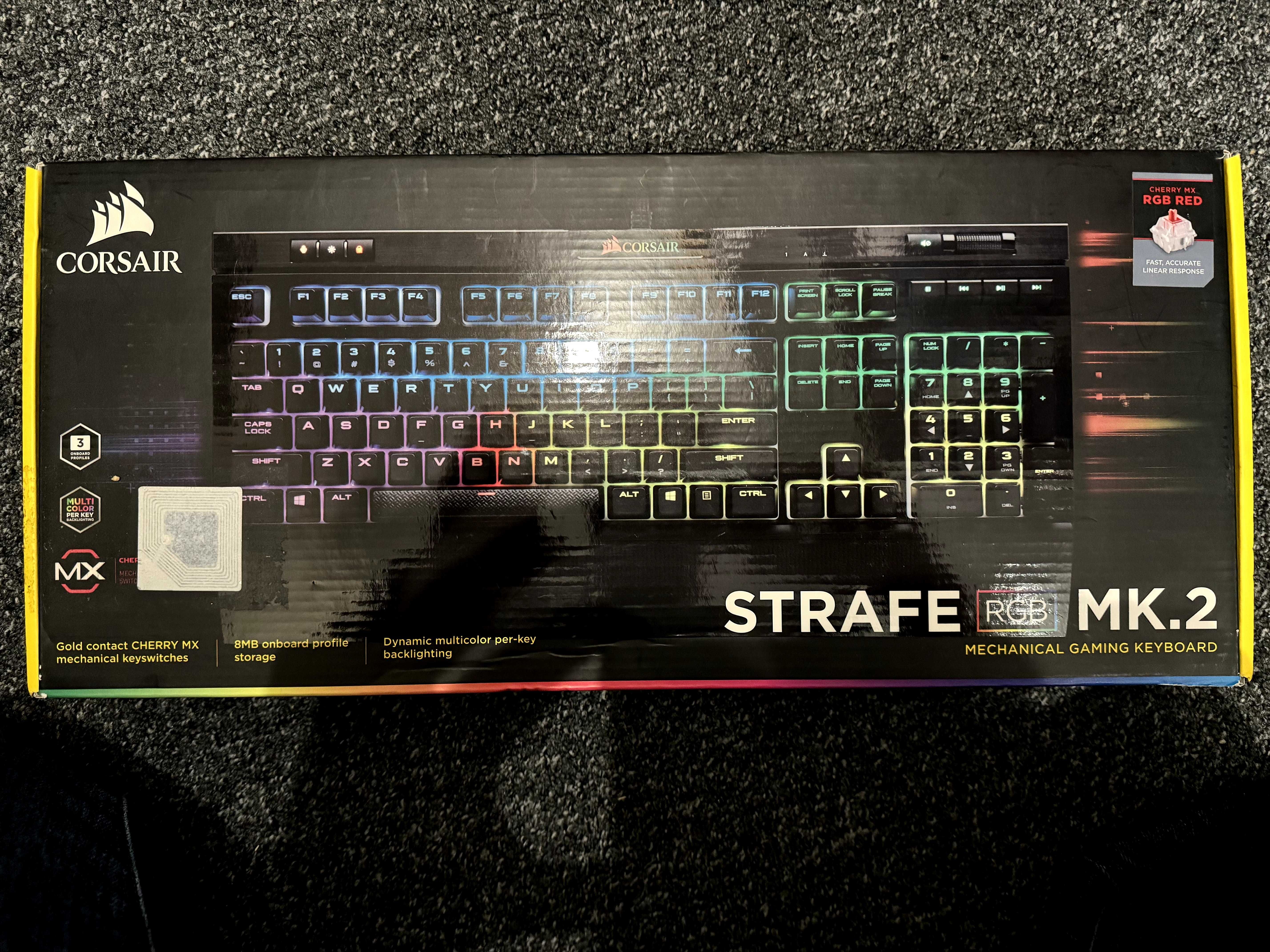 Klawiatura przewodowa CORSAIR K70 RGB Pro Cherry MX RGB Red