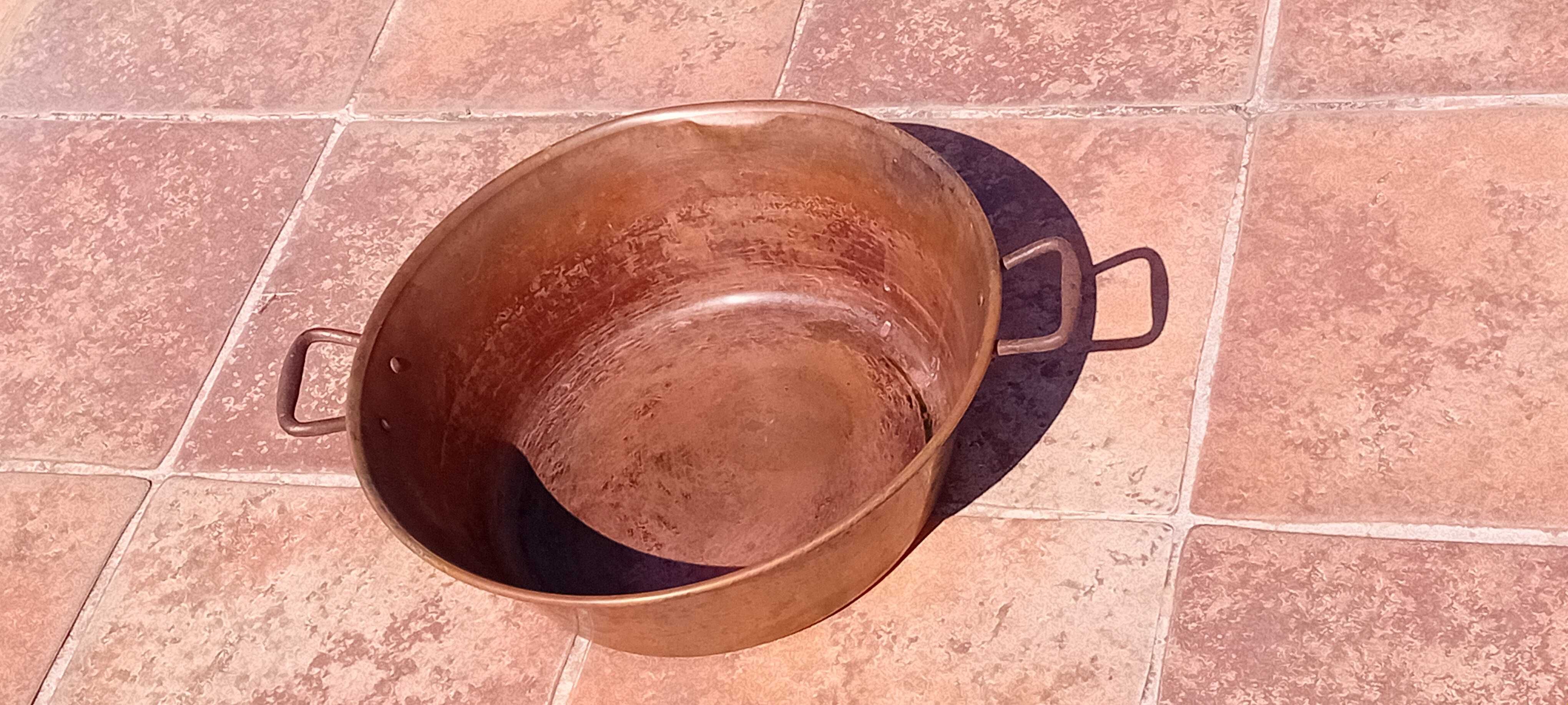Tacho de cobre antigo 40 cm