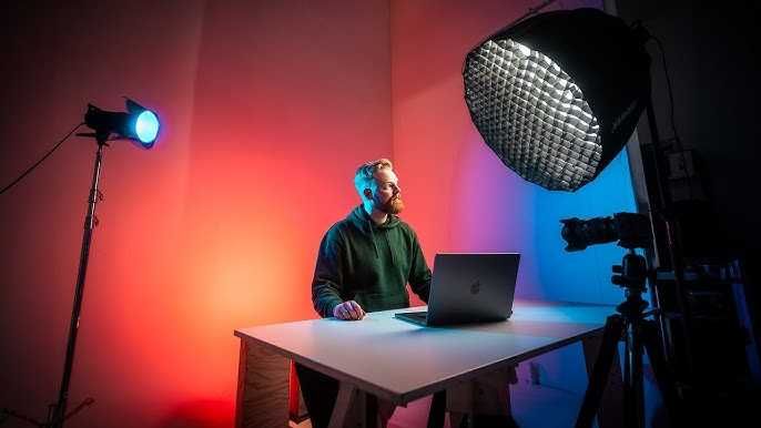 Комплект студійного світла Zhiyun 100Вт + софтбокс 90см + стійка 2.8м