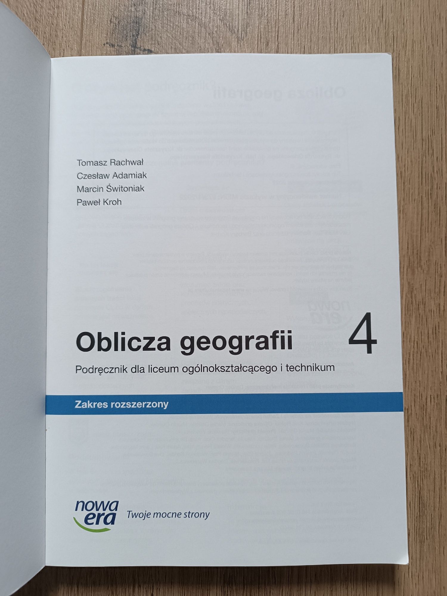 podręcznik Oblicza geografii 4