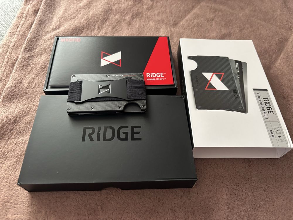 Ridge Wallet Carbon Fiber 3k MKBHD Limitowany, Nowy, Oryginalny