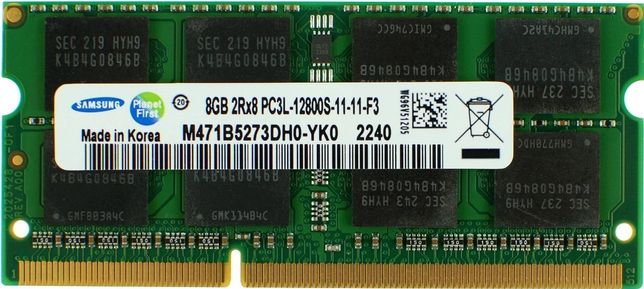 DDR3L 8GB 1.35v 1600mHz Samsung для ноутбука(sodimm)