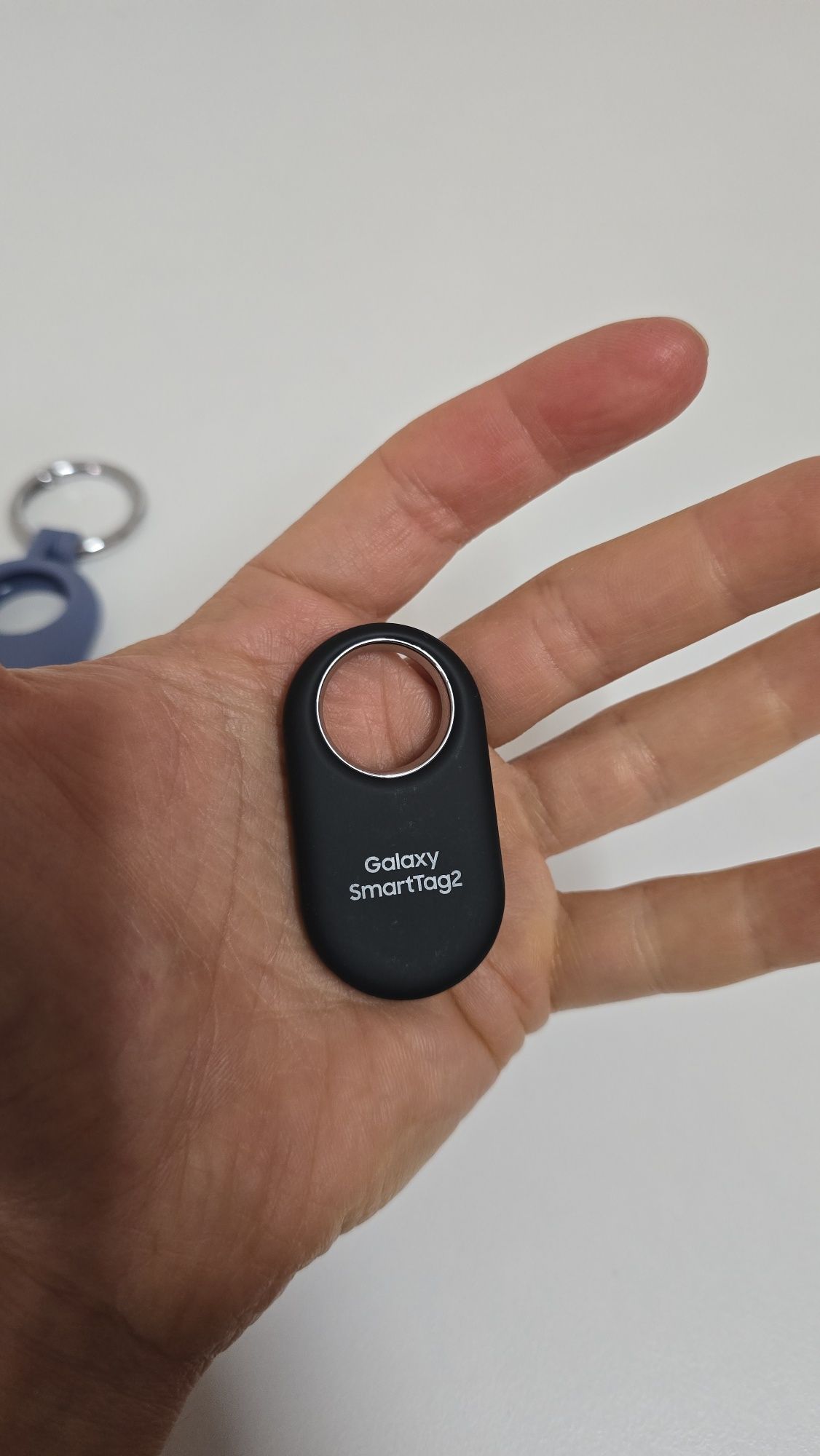 Samsung Smart tag 2 Preta + Capa Silicone Azul Original
