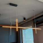 Lampa LED do salonu/jadalni/kuchni, zmienna barwa + pilot