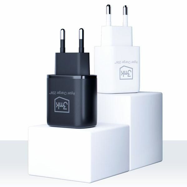 Ładowarka sieciowa 3MK Hyper Charger 20W z USB-C oraz USB-A