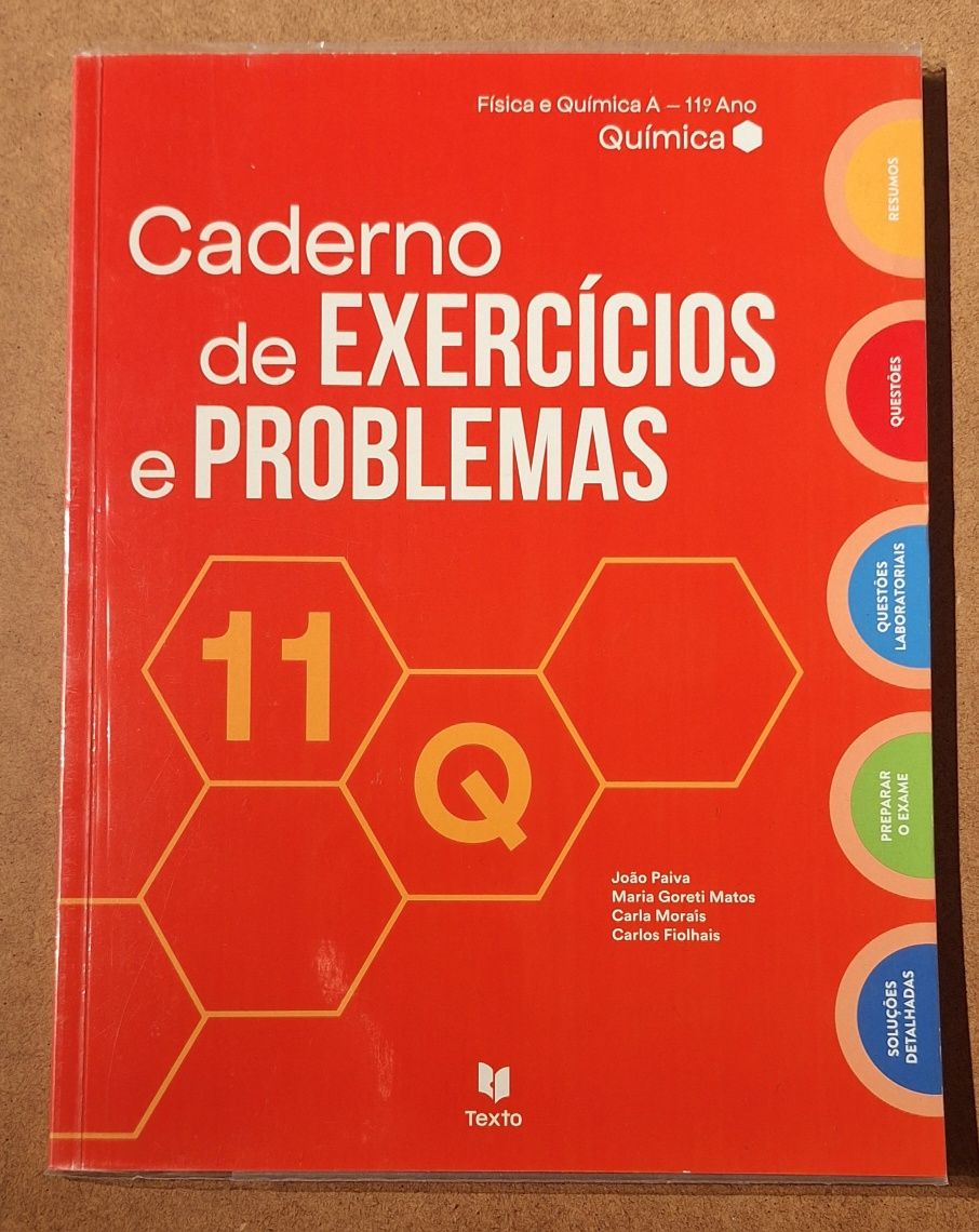 Caderno de exercícios e problemas Quimica e Física 11° Ano
