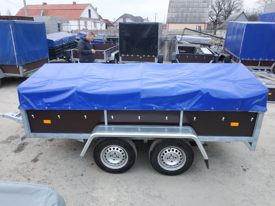 ПРОДАЖ Оцинкований двухвісний причіп німецькі комплектуючі!