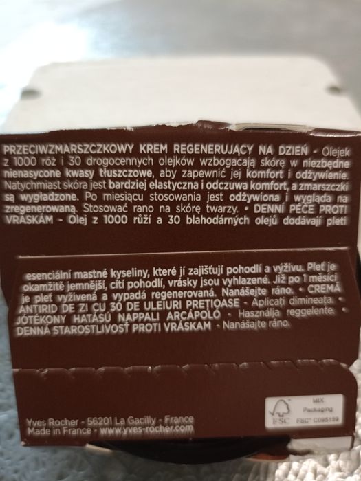 Riche Creme przeciwzmarszczkowy regenerujący 50 ml Yves Rocher, nowy