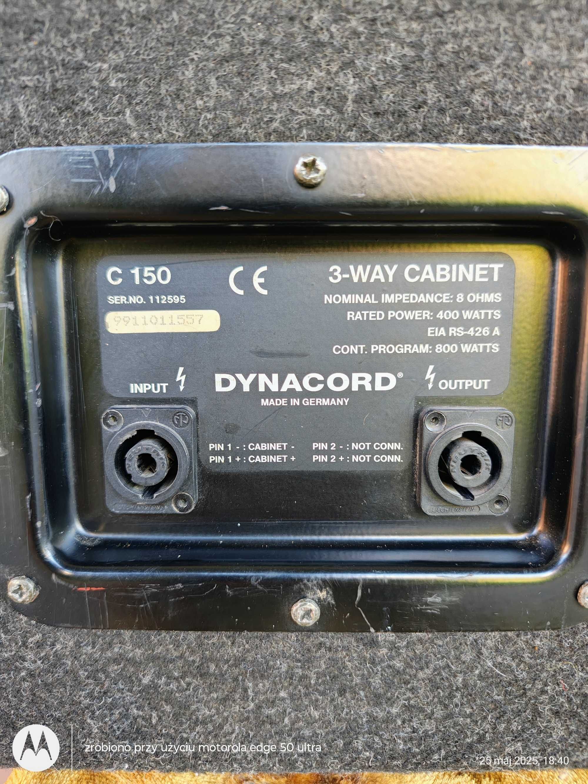 Dynacord C 150 na Electro-voice,Power-mixer Allen&Heath.