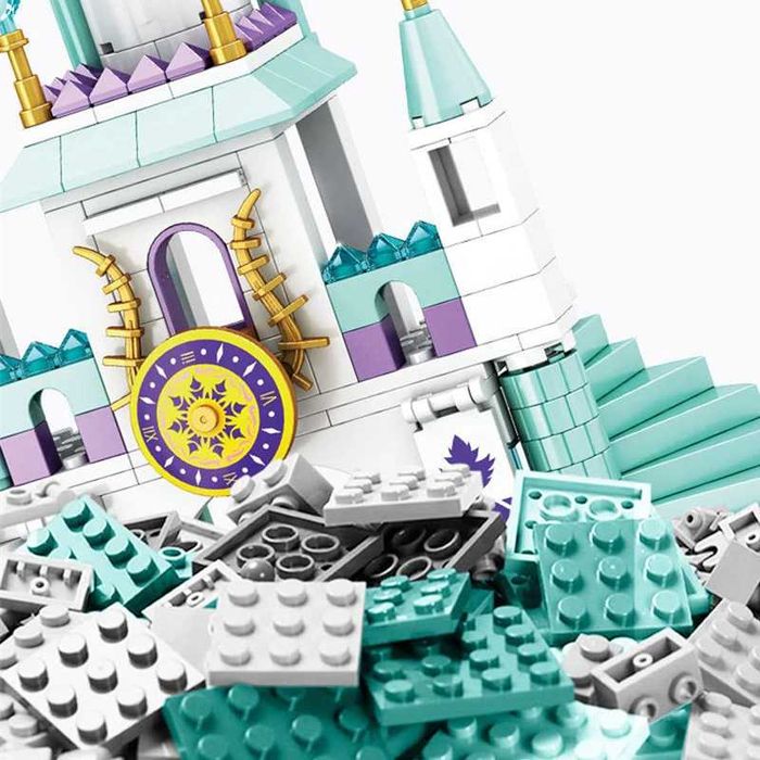 Klocki Elsa Kraina Lodu Zamek Pałac Lodowy 360 ele jak klocki lego