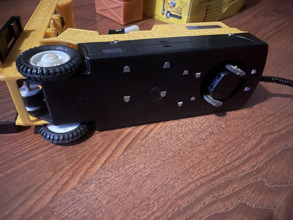 Stara zabawka Sztaplarka wózek widłowy widlak pudelko prl ddr