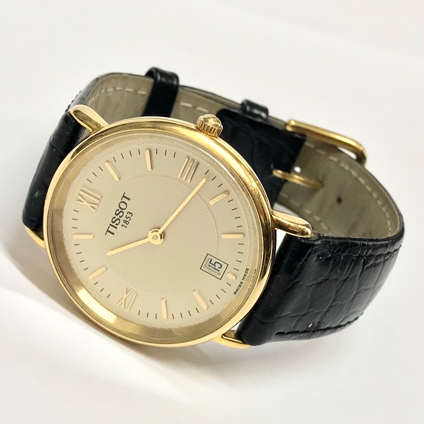 TISSOT T890K szwajcarski zegarek męski na PASKU garniturowy OKAZJA