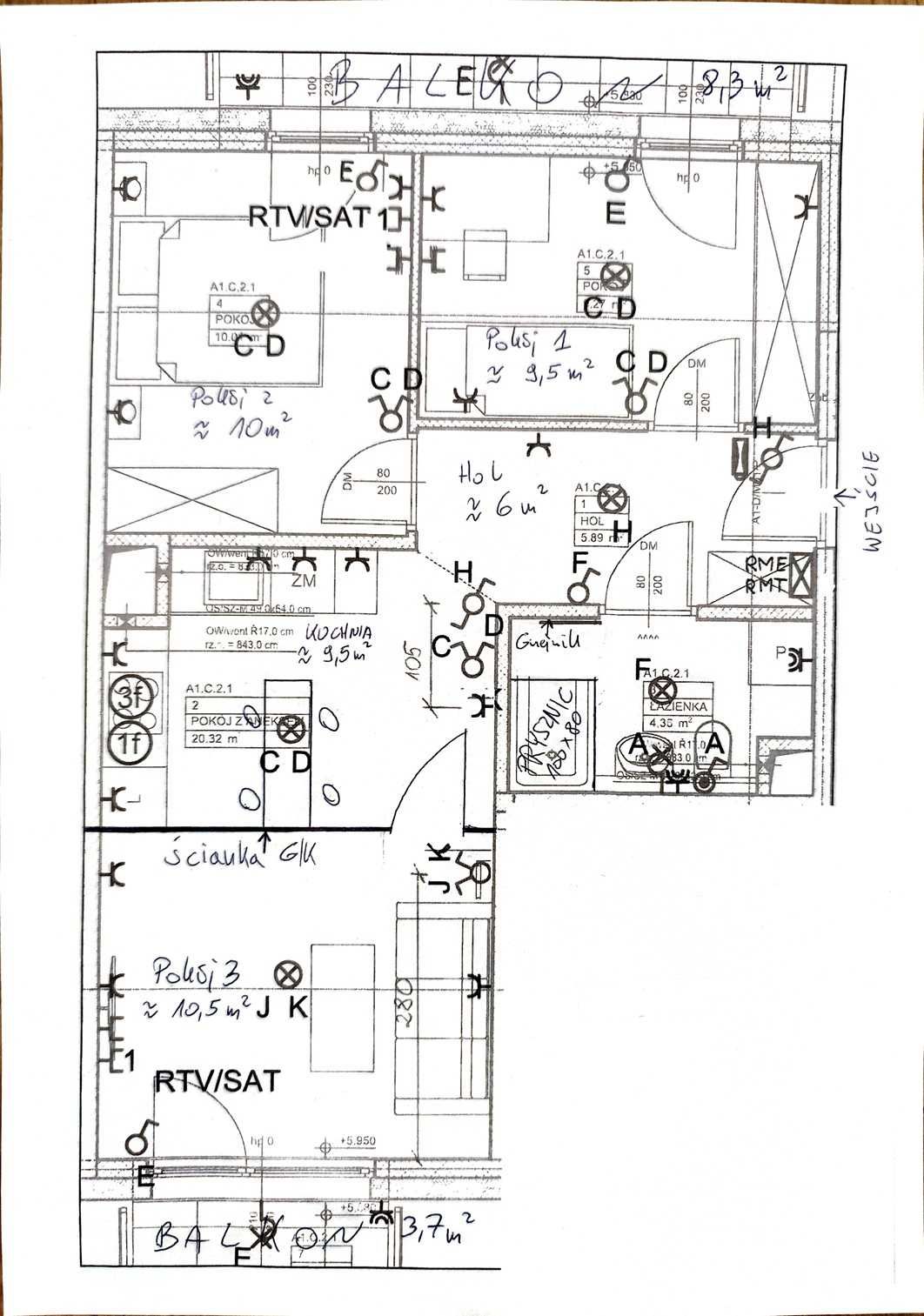 Powierzchnia biurowa, 3-pok, 51 m2/ Marcelin/ nowe budownictwo/parking