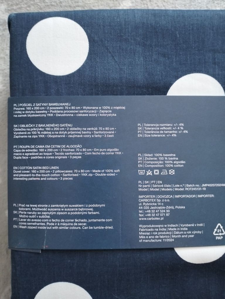 Nowa pościel bawełniana Smukee 160x200 komplet pościeli z satyny bawel