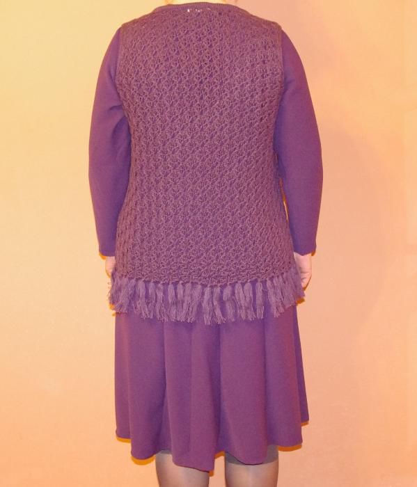Платье Новое Красивого Силуэта Фиолетового Цвета 52 Размер