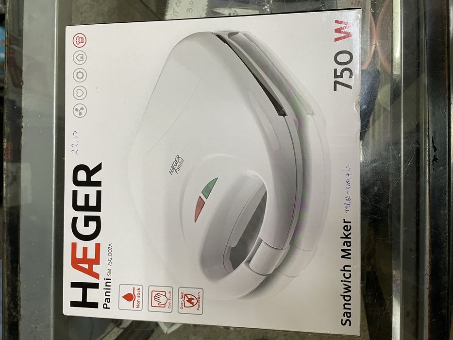 Tostadeira 750W, HAEGER Panini (preço NEGOCIÁVEL)