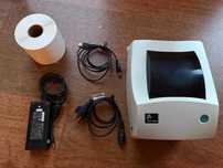 Drukarka 203dpi USB ZEBRA TLP2844 LPT RS etykiet + 2 rolki