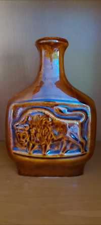 Butelka wazon ceramika z okresu PRL