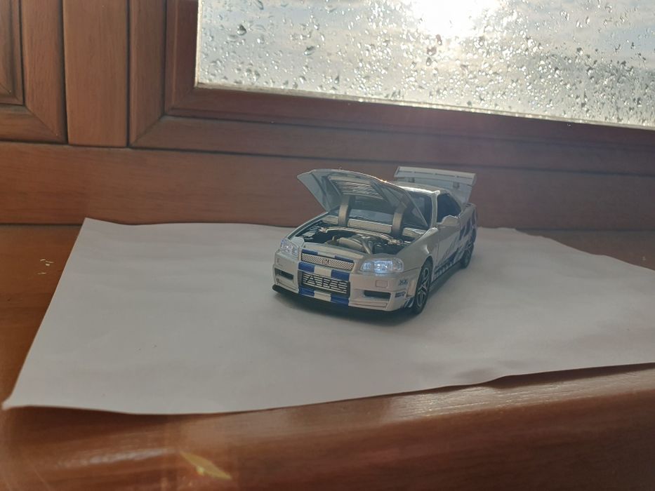 Модель автомобіля Nissan GTR R34 Skyline з фільма "Форсаж" маштаб 1:32