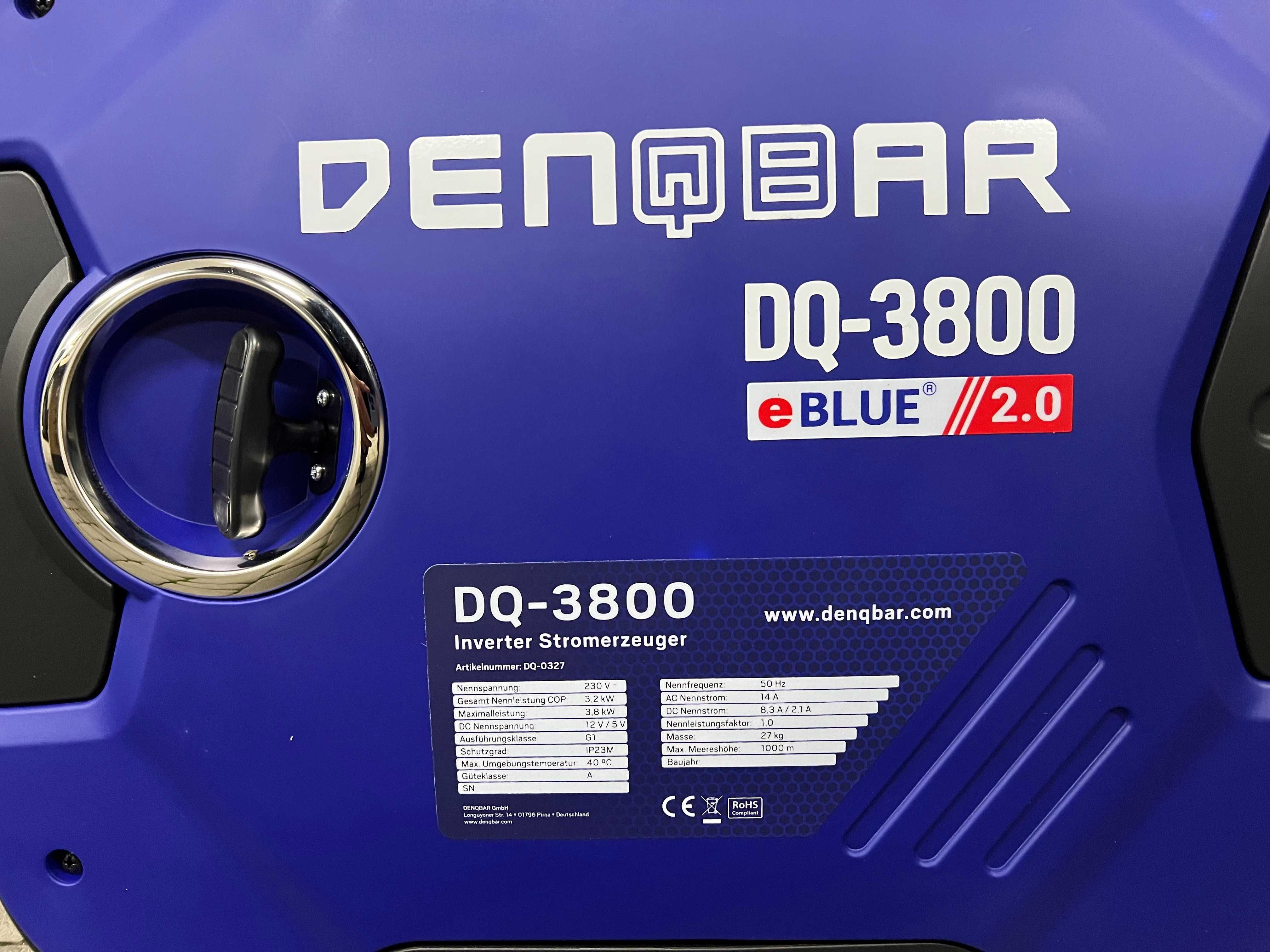 Генератор новый инвертор бензин Denqbar DQ-3800 3,8 кВт для дома офиса