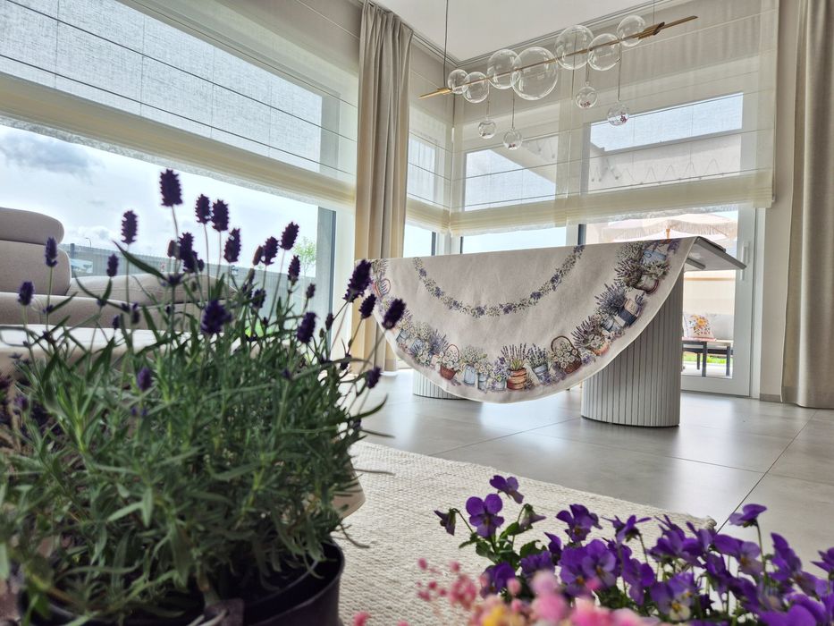 Obrus okrągły średnica 185 cm 1363 Prowansalski