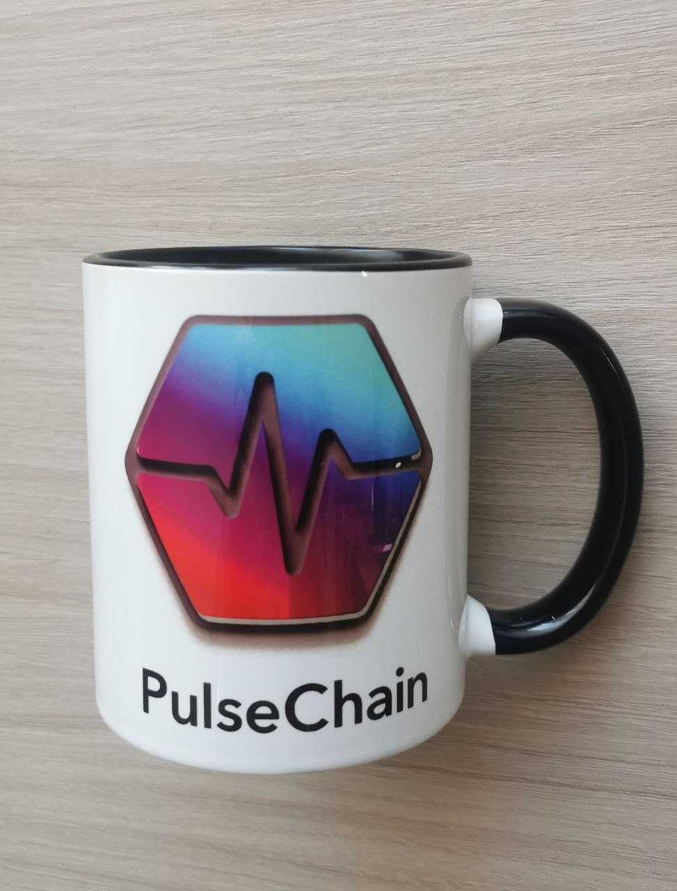 Kubek z nadrukiem krypto - PulseChain - pomysł na Prezent