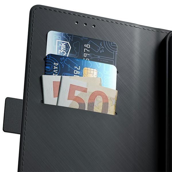 3MK Wallet Case Redmi Note 13 Pro+czarny/black