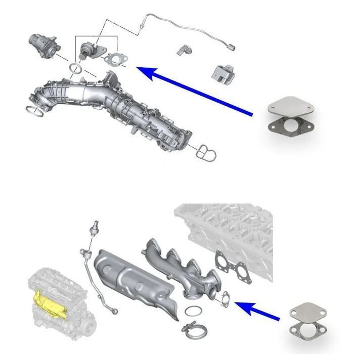 Kit Anulação Supressor EGR + Permutador Gases BMW - Motor 2.0 B47