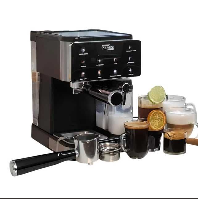 Кофемашина Кавоварка Кавомашина рожкова 3 в 1 Zepline