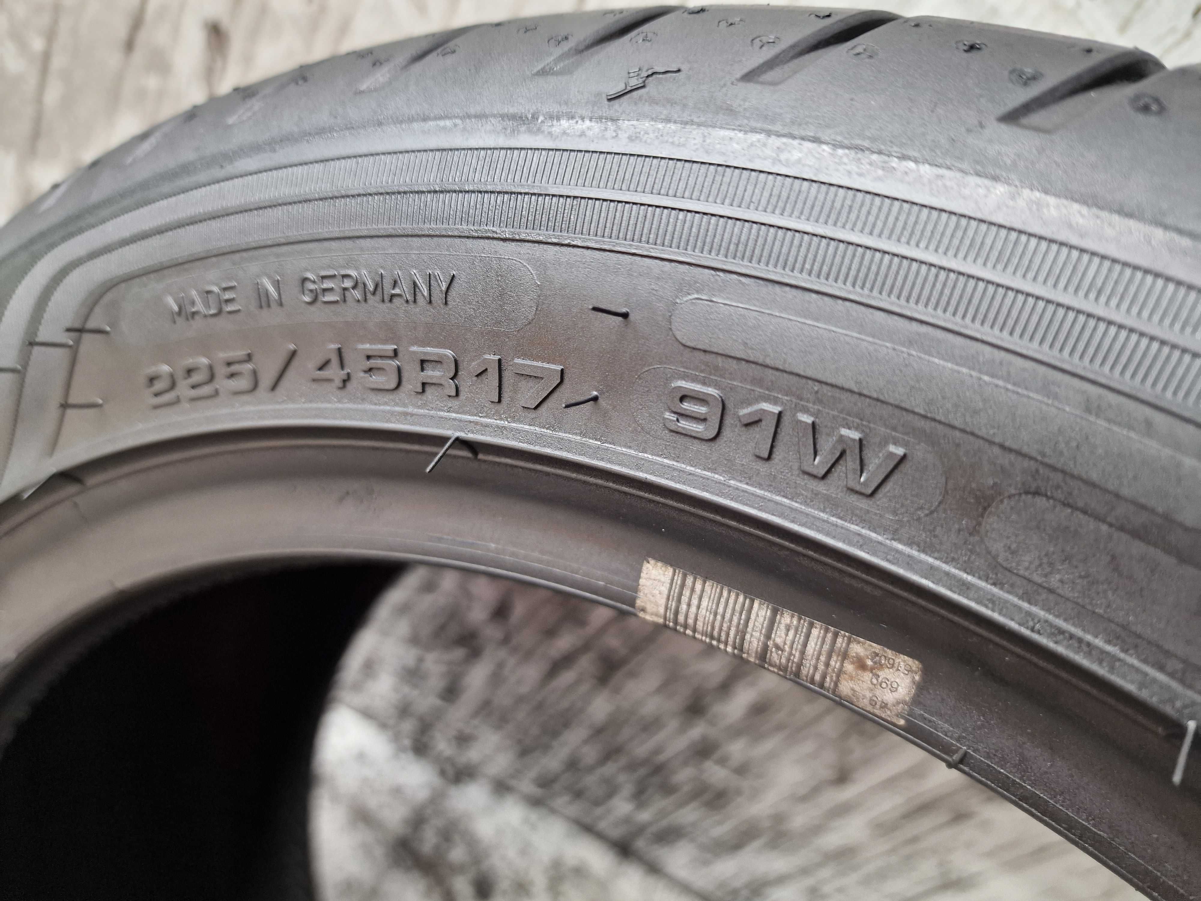 Sprzedam oponę 225/45 17" Goodyear Eagle F1 Asymmetric 3 6,5mm 2022r