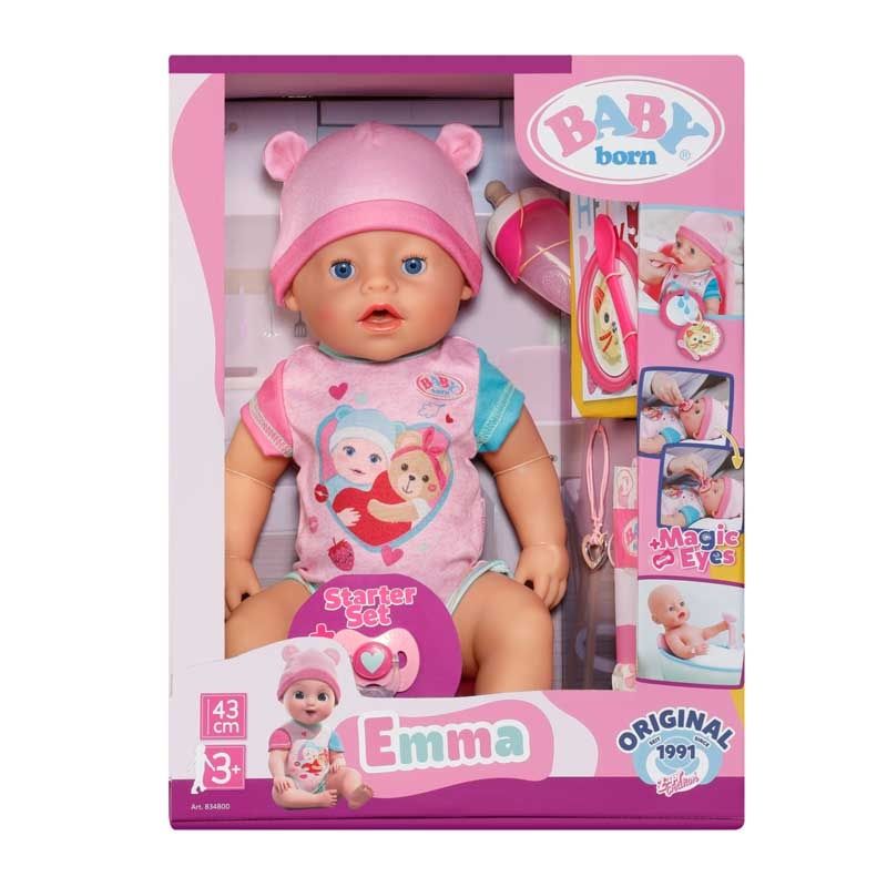 Пупс BABY born Emma 43 см Кукла   ZAPF 834800