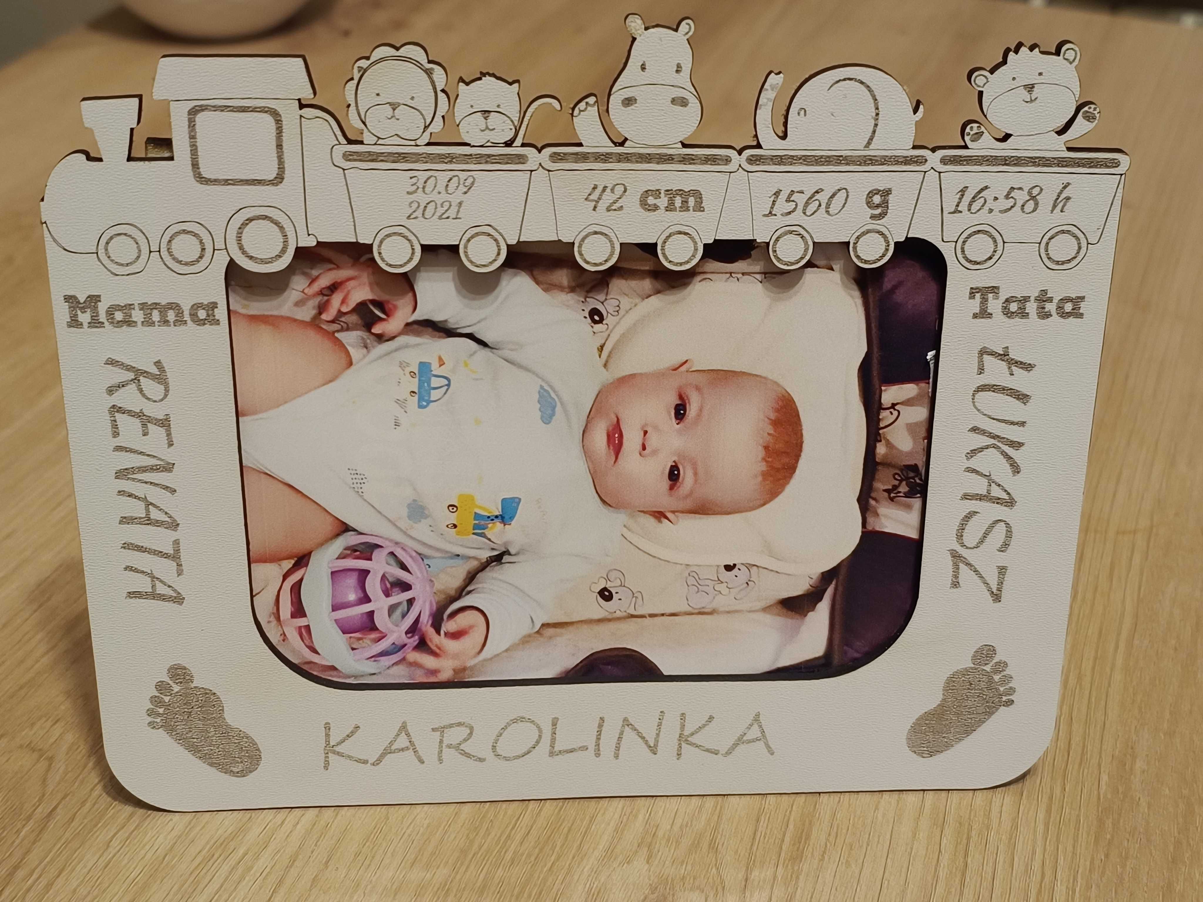 Metryczka ramka personalizowana dla dziecka