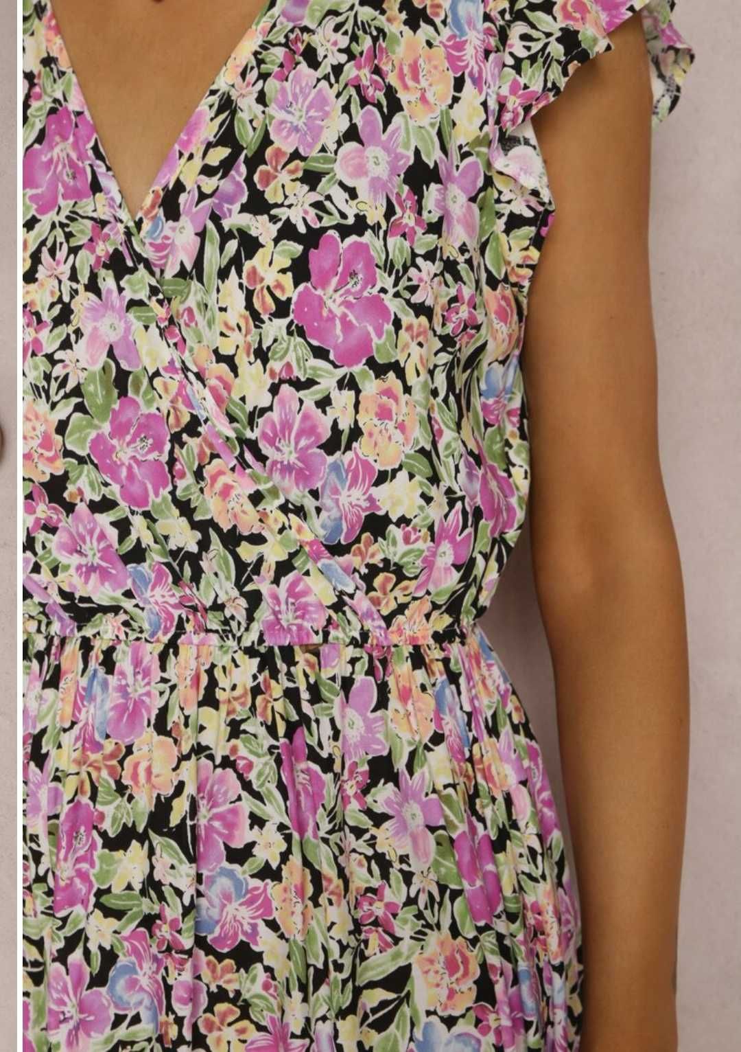 Sukienka maxi, długa w kwiaty r. L Renée