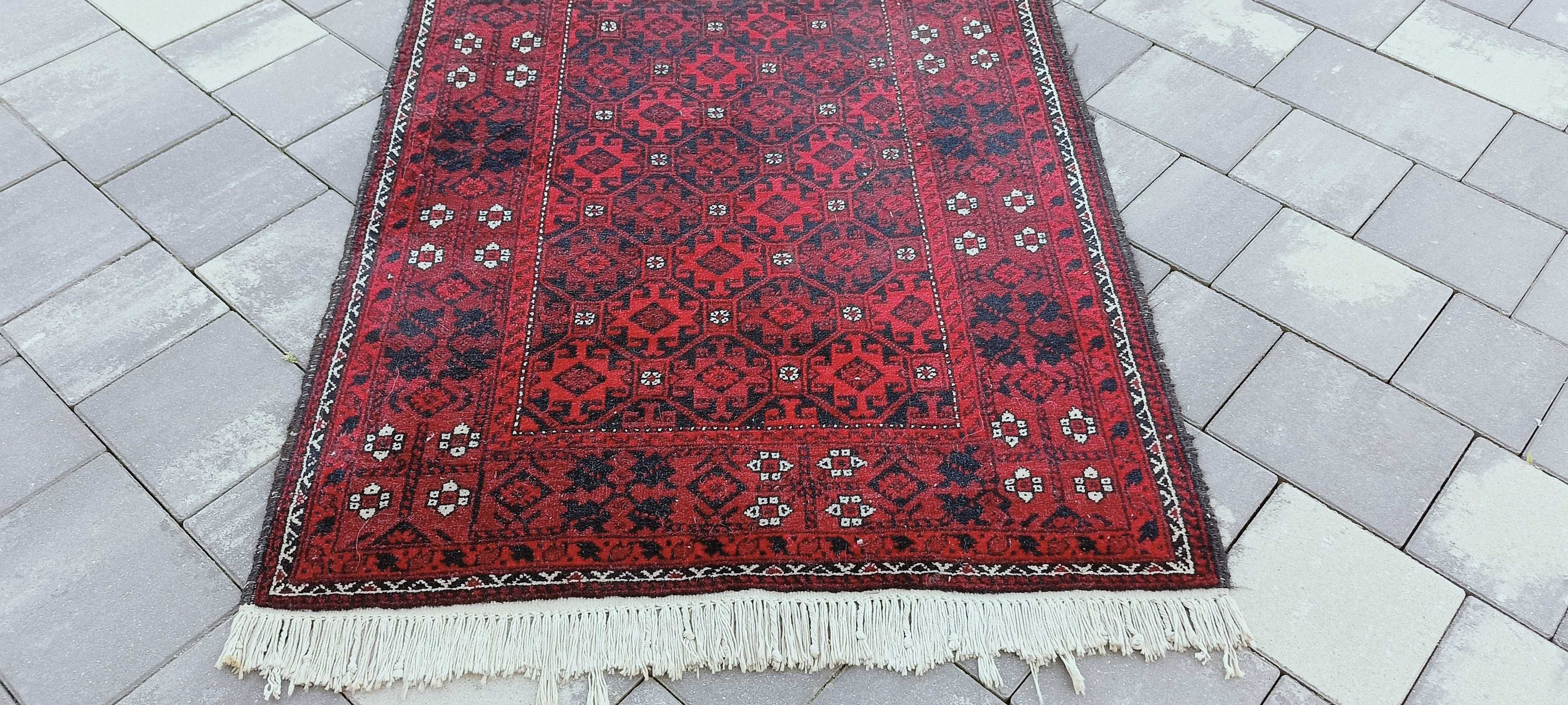 Belauta ręcznie tkany dywan wełniany perski 194 x 90 cm wełna