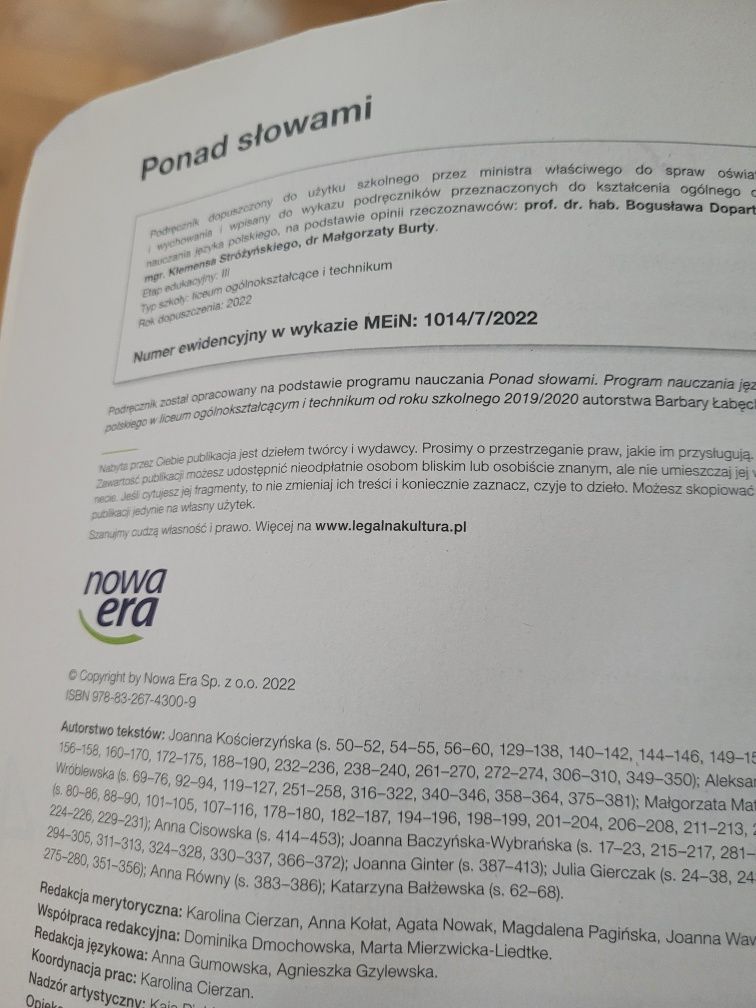 Ponad slowami 4 j.polski