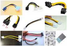 Переходник питания видеокарты процессора GPU CPU Molex 8 pin, SATA